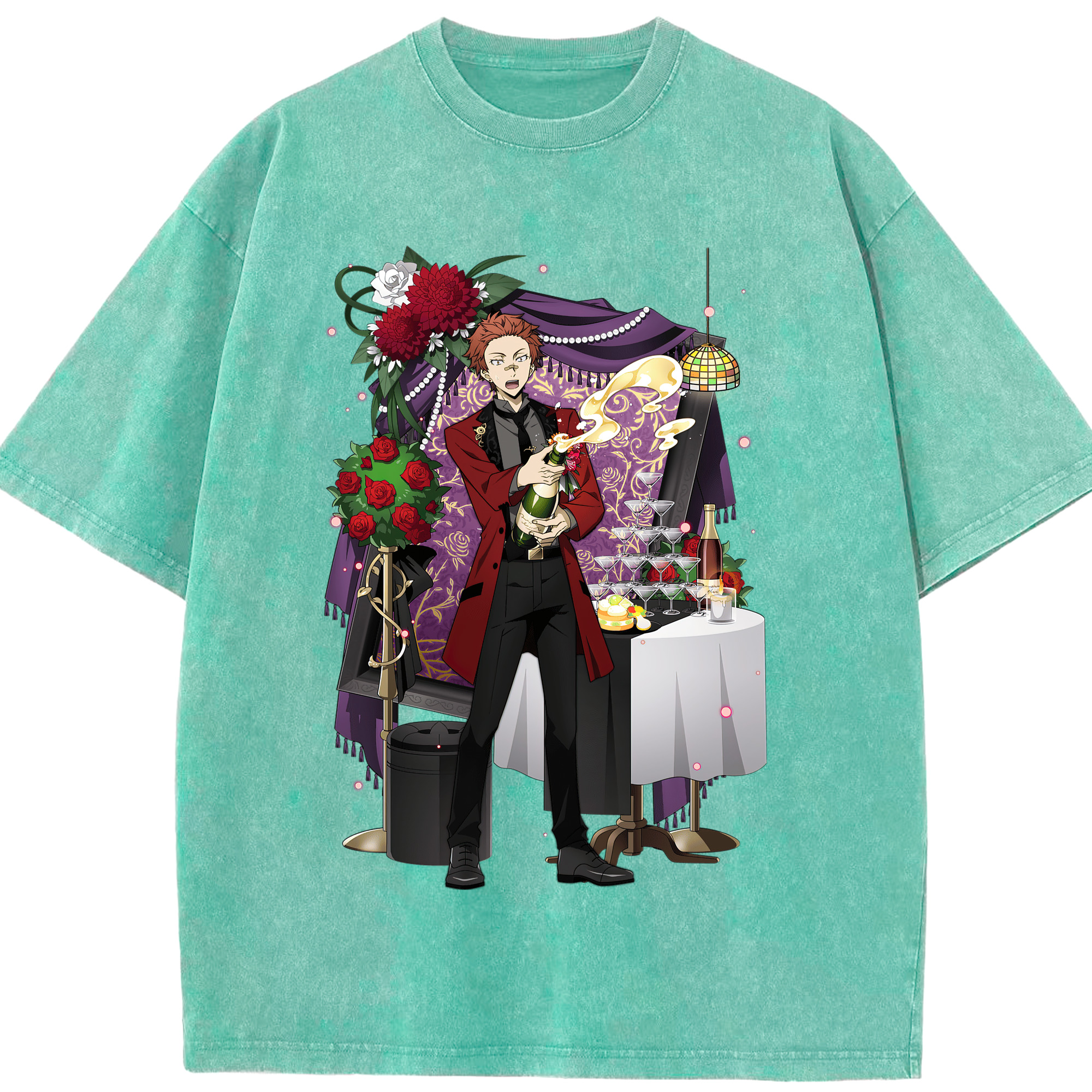 （画像用） 文豪ストレイドッグス Bungo Stray Dogs 綿100% ヴィンテージ風 半袖Tシャツ（フロントプリント）